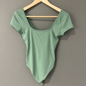 American Eagle Outfitters Sage Green Bodysuit